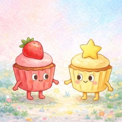 Cena com degradê pastel suave e textura de papel visível